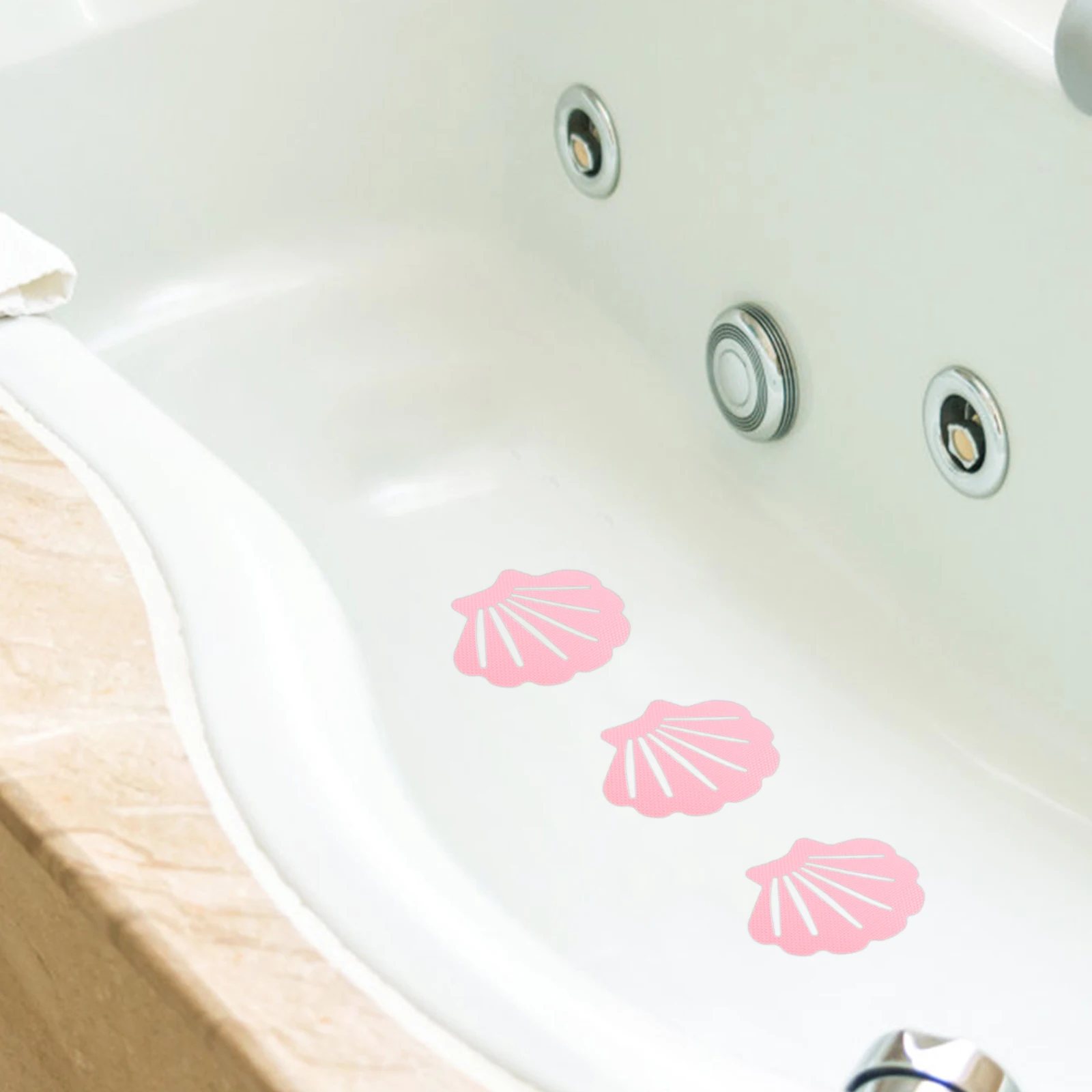 

12 Pcs Decorate Shell Bath Sticker Child Bathtub Grips Non Slip Stickers Tomorrow Skid Decals