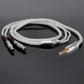 適用於 Focal Utopia Fidelity 全罩式耳機的 16 芯純銀耳機線,4 針 XLR 插頭 10 最佳銷售 純銀線纜 - №1