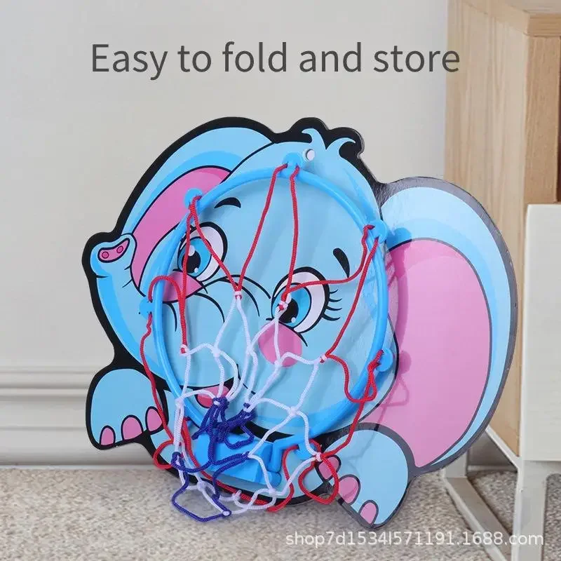 Marco de tiro de baloncesto de dibujos animados para niños, juguete deportivo colgante, soporte de baloncesto, uso interior y exterior para interacción y juego entre padres e hijos