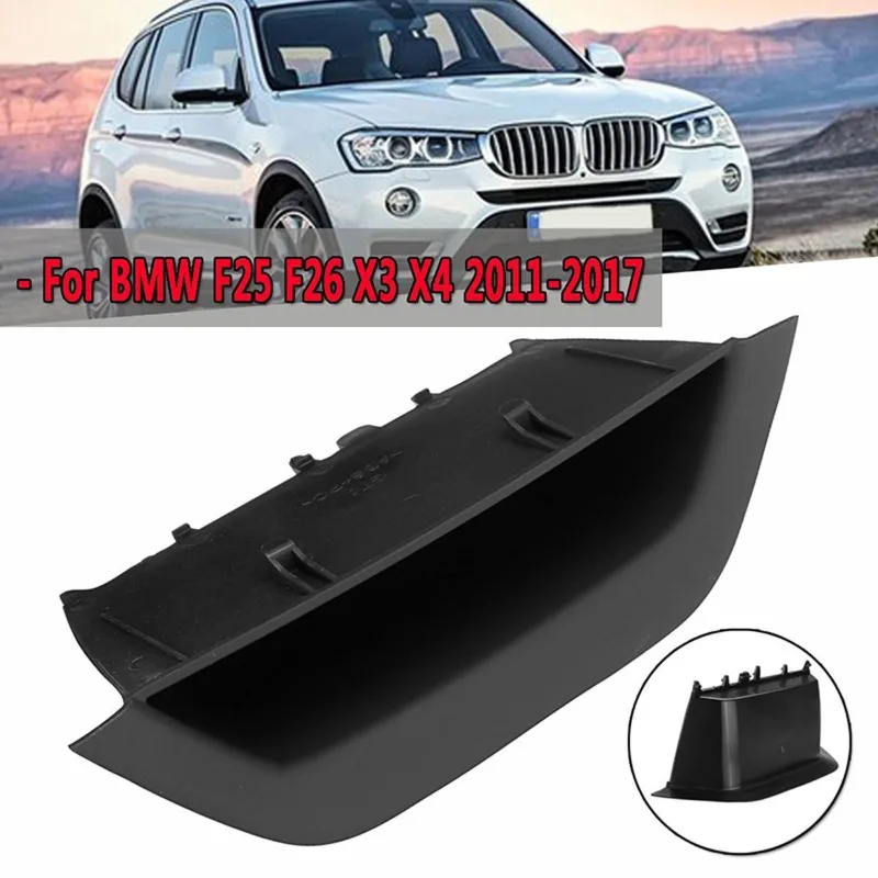ل BMW X3 F25 X4 F26 2011 2012 2013 2014 2015 2016 2017 LHD سيارة الجبهة اليسرى الباب الداخلي مقبض سحب الكسوة الملحقات السوداء #2
