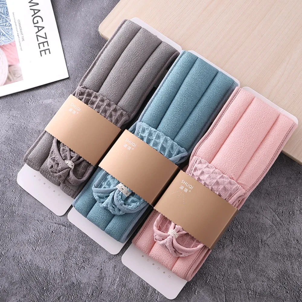 Creative Multi-function Back Scrubber Soft Comfortable Bath Pull Strap Portable Strong Water Absorption Exfoliating Sponge Home