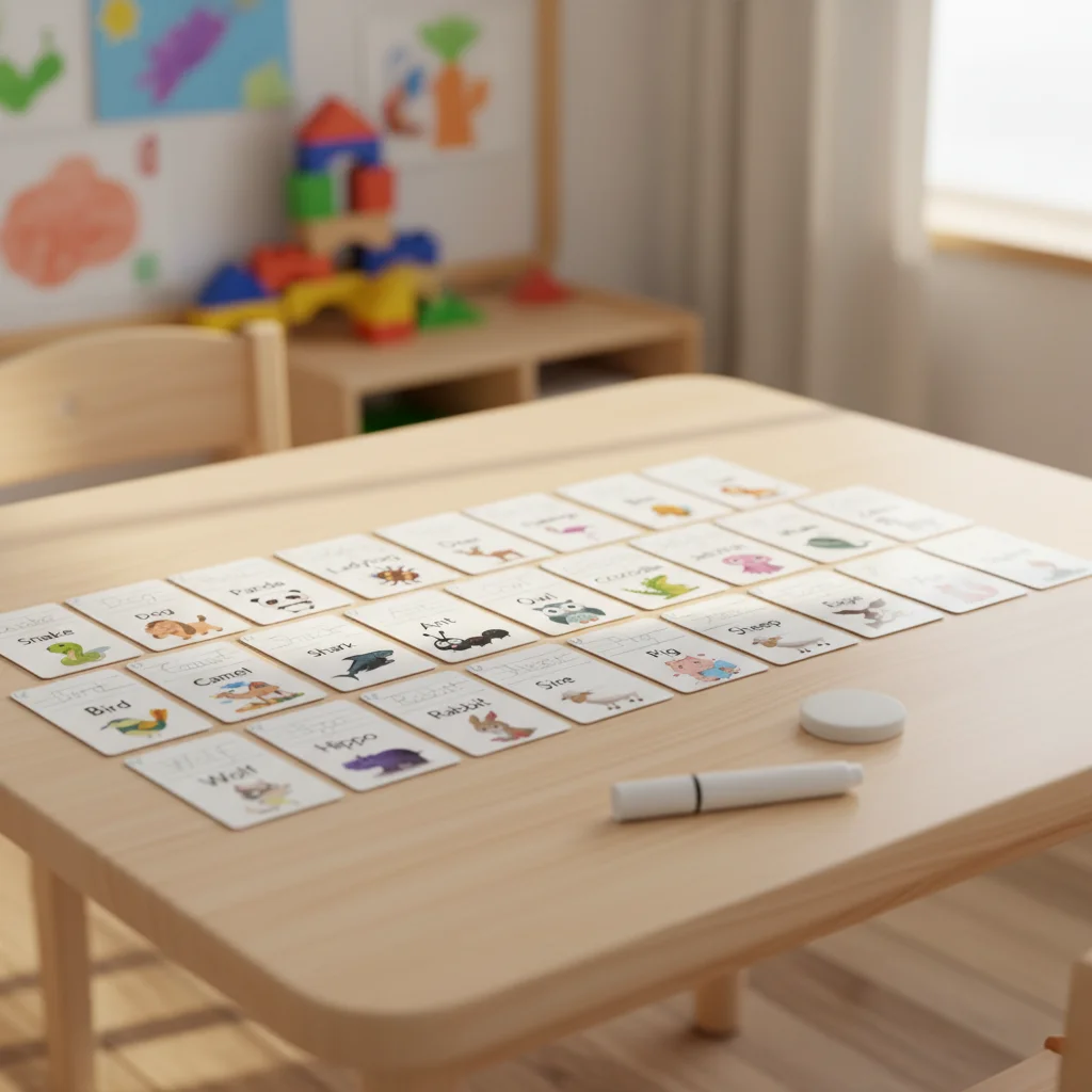 بطاقات كتابة التعرف على الحروف 26 قطعة بطاقات تعليمية جافة قابلة لإعادة الاستخدام للأطفال تعلم الحروف الأبجدية وممارسة مرحلة ما قبل المدرسة