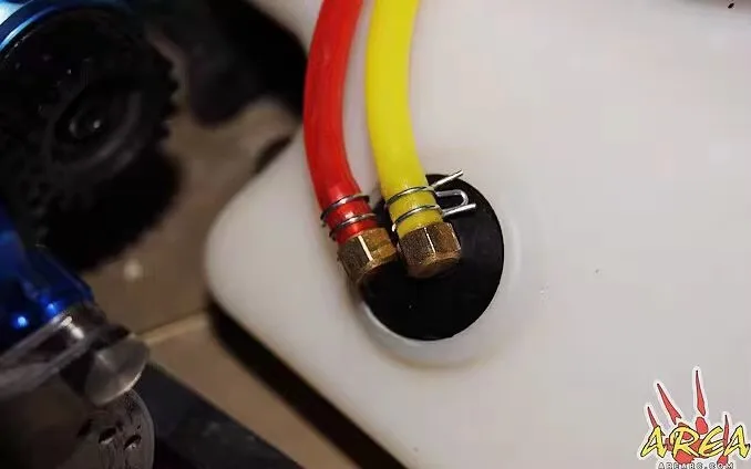 CNC Processing Aluminum Alloy High Flow High Liquidity Fuel Pipe For 1/5 LOSI 5IVE-T HPI BAJA  ROFUN LT