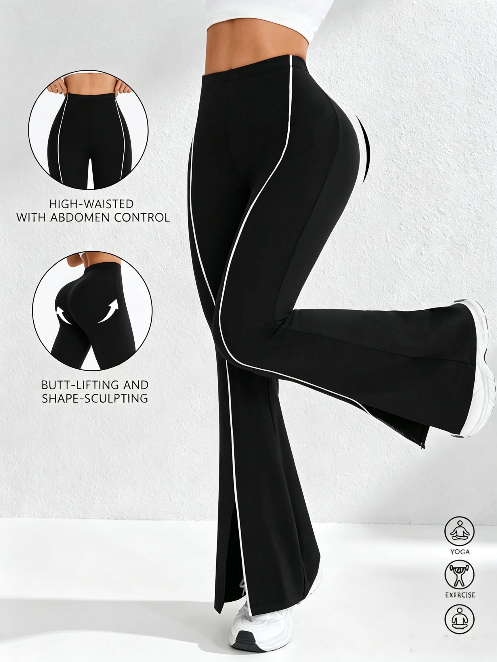 Yoga Daily Fitness - Leggings de yoga taille haute, pantalon
