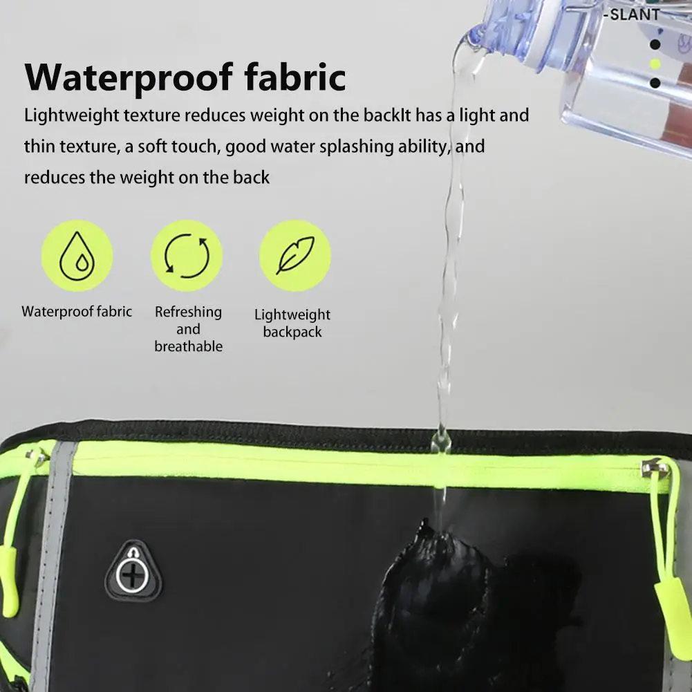 YOUZI-riñonera para correr para hombre y mujer, bolsa impermeable portátil para gimnasio, cinturón para correr, funda para teléfono, equipo para exteriores, 1 unidad