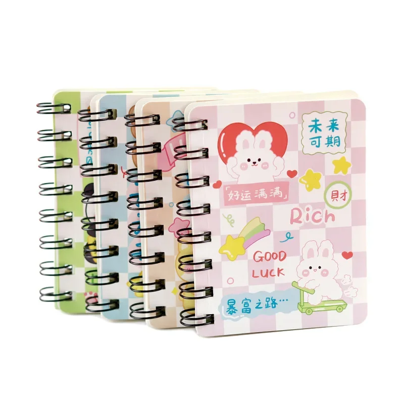 Cuaderno de hojas sueltas A7, cuaderno de mano, diario en blanco, diario Kawaii, Bloc de notas para estudiantes, planificador, escuela, suministros de oficina