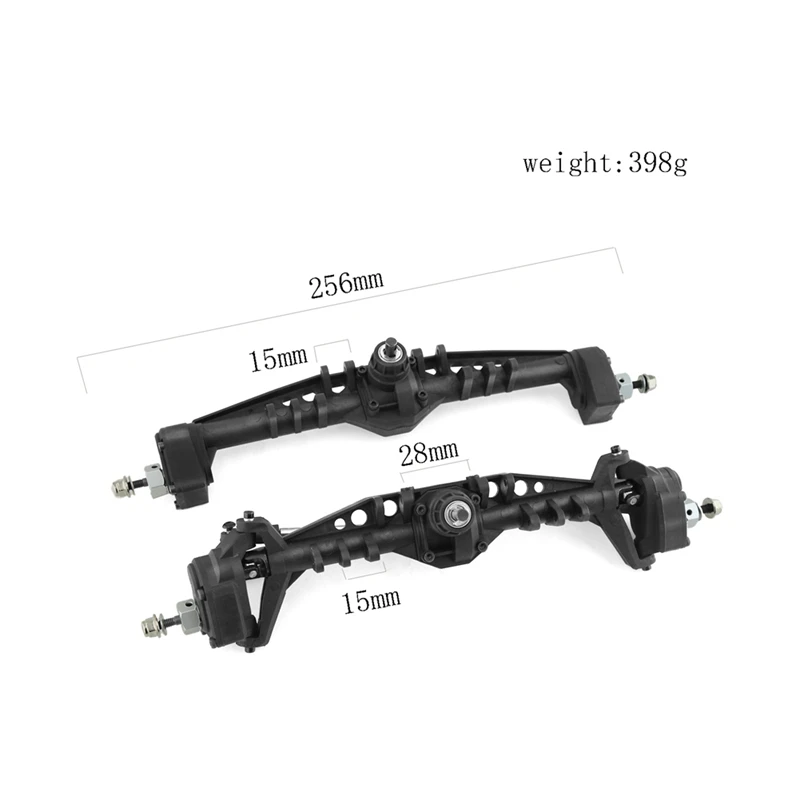 Kunststoff versetzte Portal achse für 1,9 RC Crawler Axial Capra utb10 axi03004 lcg Chassis Cheater Rigs RC Upgrade Ersatzteile