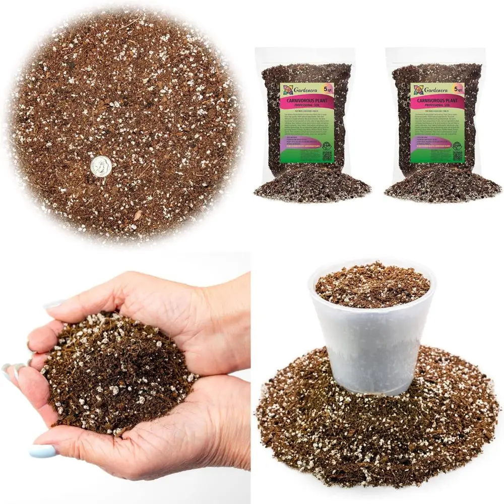 

Ready-to-Use Carnivorous Plant Soil Mix for Venus Flytraps, Sundews, Pitcher Plants, and Butterworts - 10 Quart