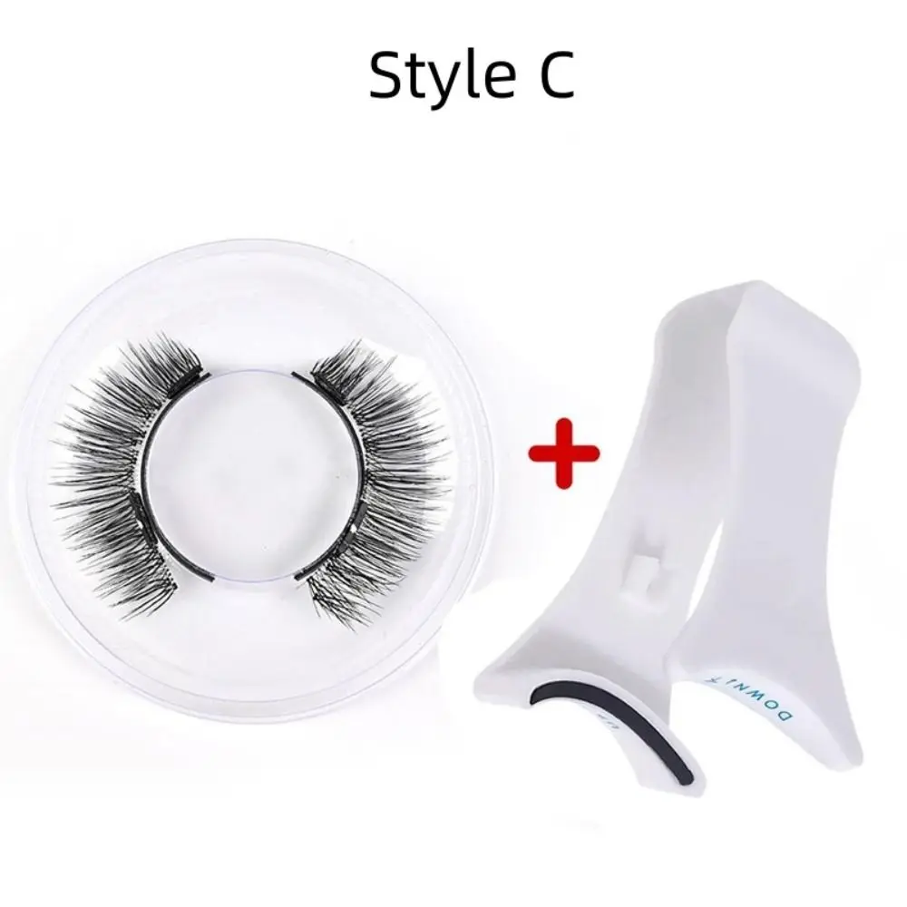 Moda natural cílios magnéticos reutilizáveis simulação cílios postiços sem cola à prova dwaterproof água mangá cílios maquiagem dos olhos