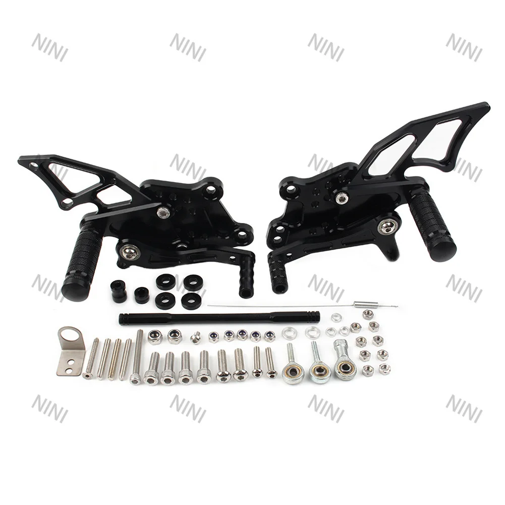 

Motorcycle For Kawasaki NINJA300R EX300 2013-2016 Black/Green Aluminum Rear Sets Foot Pegs Rest Pedal Footrest