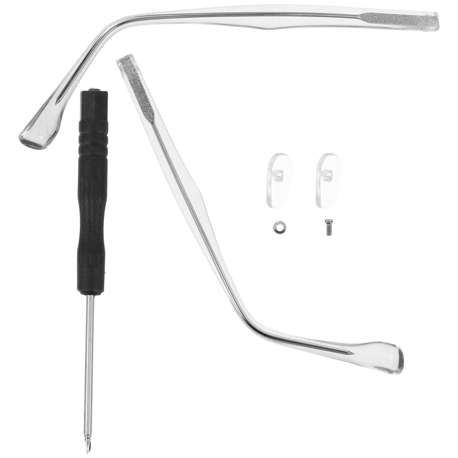 

Universal 2PCS Eyeglasses Temple Replacement Parts Plastic Metal Material Repair Kit for Glasses Arms Sunglasses