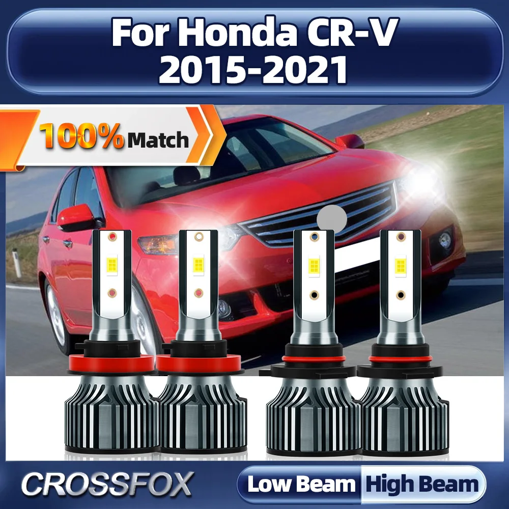 

40000LM Canbus LED Headlight Bulbs 240W Plug & Play Car Lights With Fan 12V For Honda CR-V 2015 2016 2017 2018 2019 2020 2021