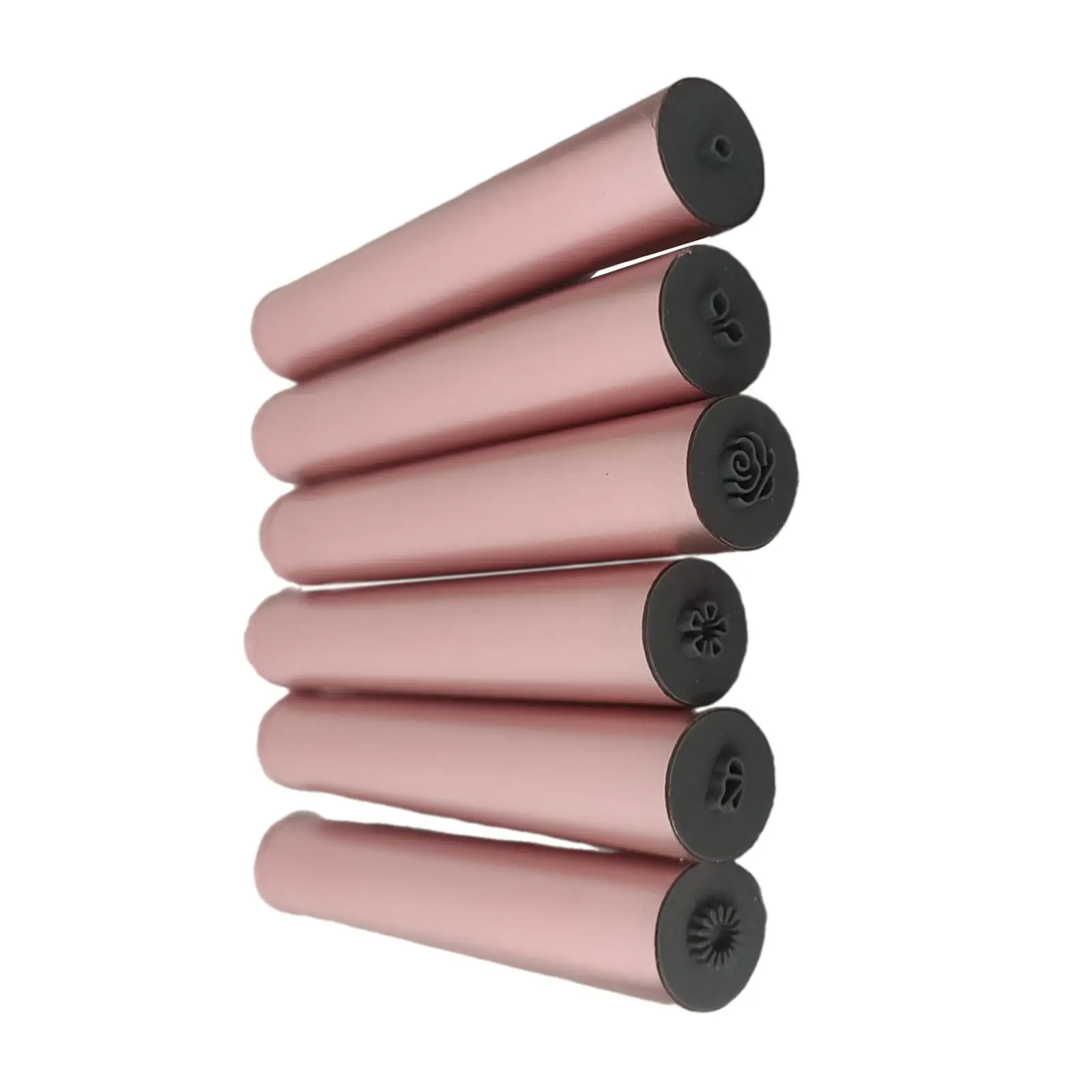 6 قطع من أقلام ختم فن الأظافر بأنماط مختلفة، مجموعة أدوات ختم فن الأظافر