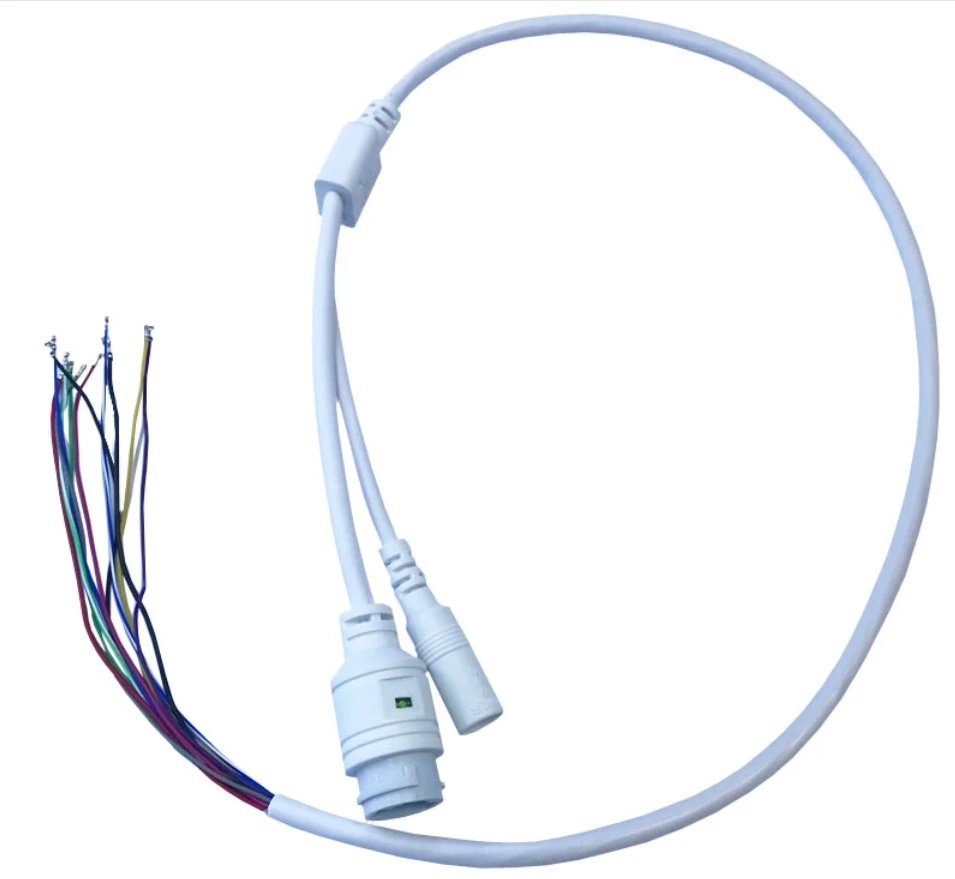 Ethernet Lan PoE Network Cable for CCTV IP camera board module  weatherproof connector  cable 12V RJ45 For dahua Hikvision Ip