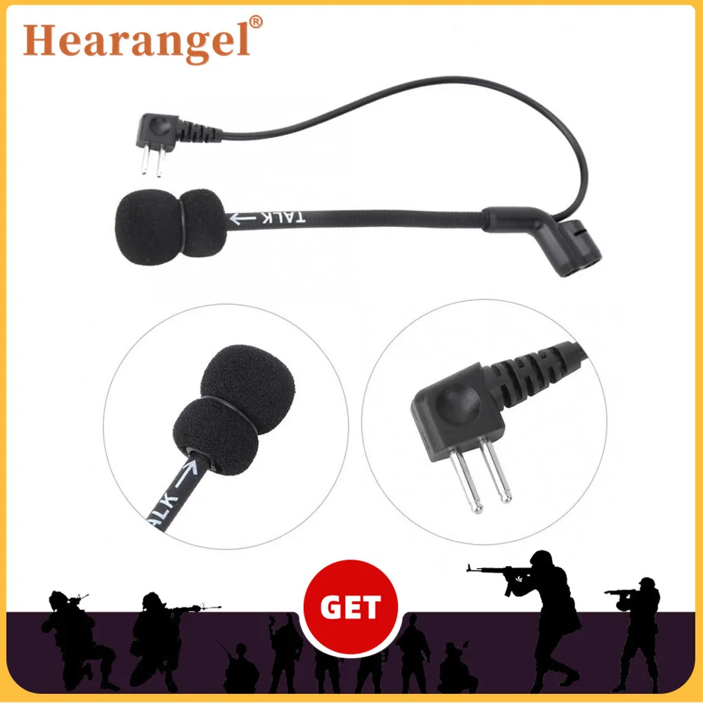 Hearangel Microphone Tactical Military Comta II Series Headset Stand Replacement Accessories, MIC sponge，Shooting Headset MIC