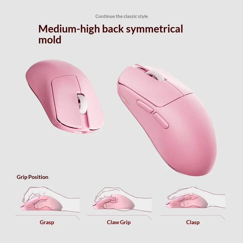 Scyrox V6 V6s Wireless Gaming Mouse Lightweight Symmetrical Pink 8K Polling Rate Original 3950 Sensor For Medium Small Hands