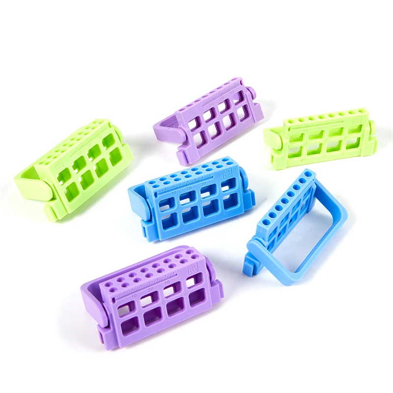 8/16 Löcher Dental Endo File Holder 3 Farben Endodontie-Ablage Organizer Zahnarzt Labor Aufbewahrungsbehälter – Detail 10