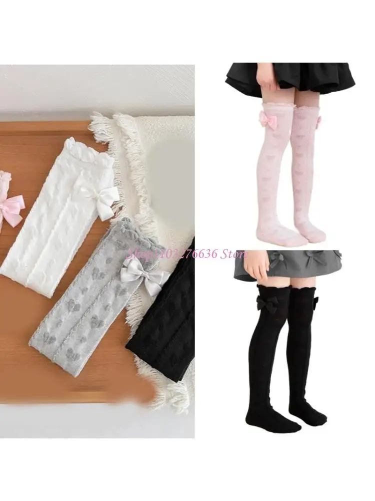 

R6FD Children Socks Soft And Stretchy Long Socks Pair for Everyday & Special Event