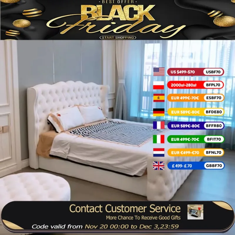 

Princess Headboard Adult Double Bed Luxury Modern Bedframe Monster Double Bed Bases Full Size Schlafzimmer Bett Home Furniture