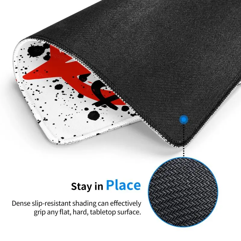 Punk Rock Punks Not Dead Mouse Pad Square Anti-Slip Rubber Mousepad for Gaming Laptop Heavy Metal Music Computer Desk Mouse Mat