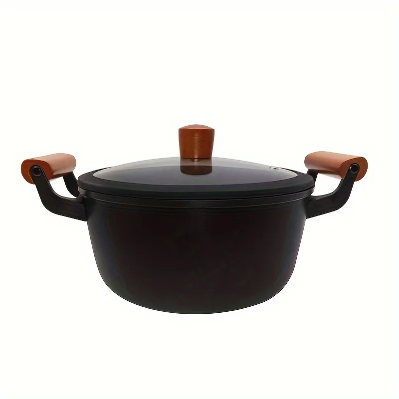 

3pcs Iron Pots Set, Frying Pan, Soup Pot, Frying, Breakfast , Family Set, Suitable For Gas Stoves And Induction Cookers,