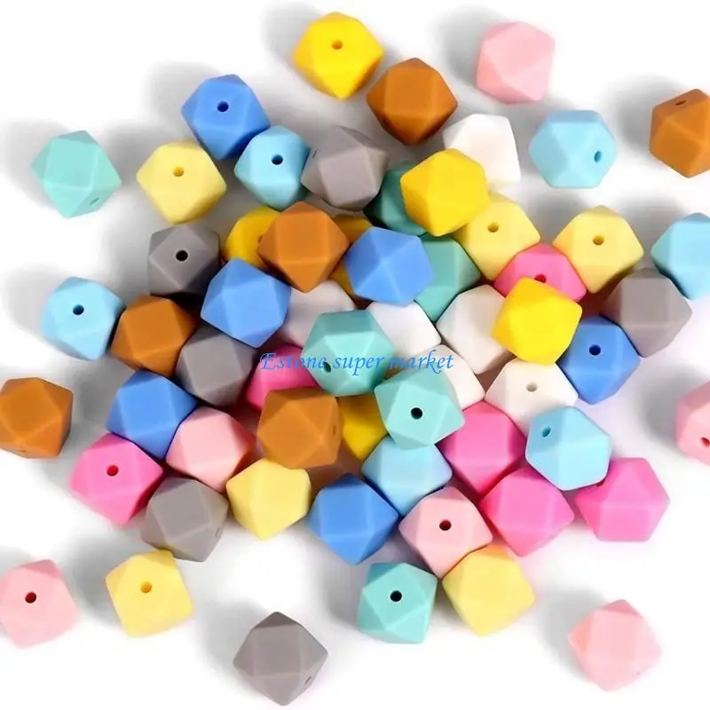 090b DIY Silikonperlen für Armband -Making -Geldbörse Anhänger DIY Crafts Making für Schlüsselbund -Rainbow -Thema