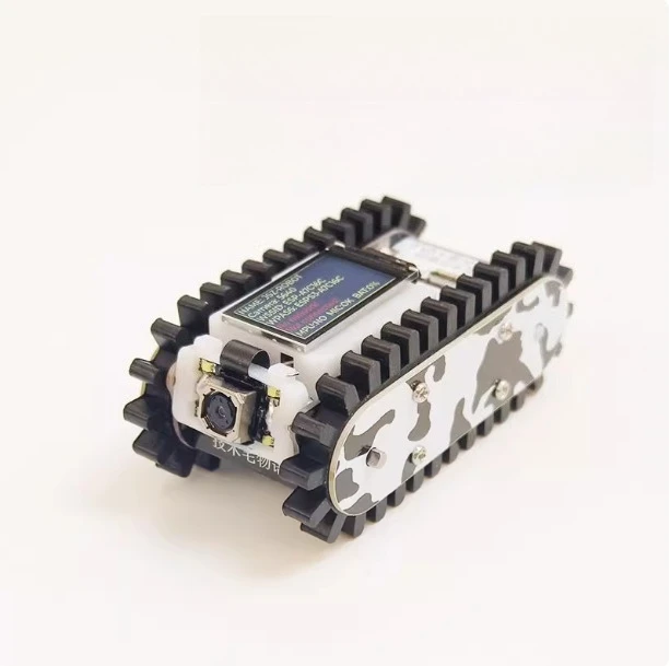 

Модель танка с дистанционным управлением ESP32 — цельнометаллическое шасси для трактора/гусеничного/балансирующего автомобиля/грузовика, Wi-Fi RC Scout Robot Car