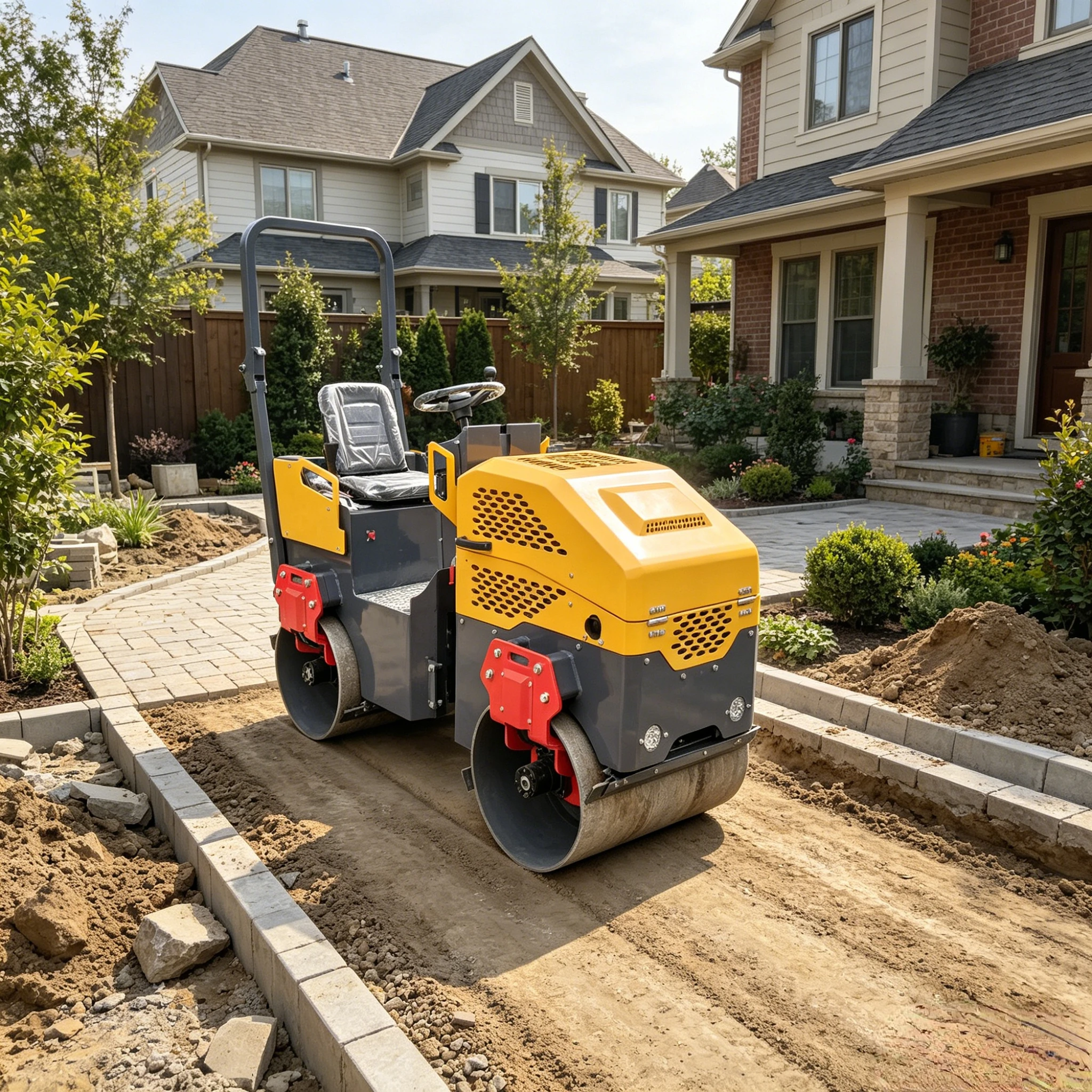 Factory Price 1.5 Ton Mini Road Roller Double Drum Vibratory Asphalt Soil Compactor Dynapac Fully Hydraulic System 75Hz 30kN view 5