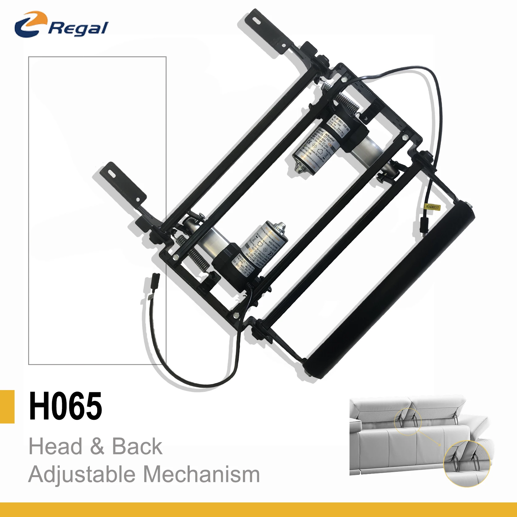 Motorized Adjustable Sofa Chair Headrest And Backrest Mechanism Electrical Overhead Support Recliner Sofa Mechanism