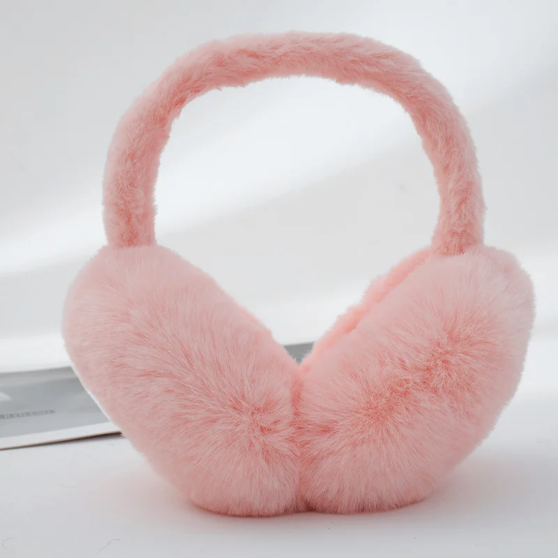 ZADORIN Fluffy Fur Earmuffs Winter Ear Warmers Women Men Fashion Solid Thicken Earflap Outdoor Ear Protection EarMuffs Ear Cover