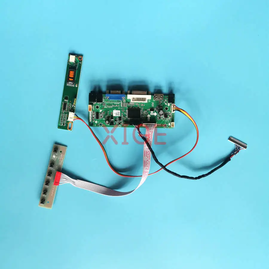 

Комплект платы контроллера дисплея для TM150XG LTN150XB LTN150XG LTN150X6, DIY, 1024x768, 30-контактный LVDS, 1-CCFL, VGA, DVI, HDMI