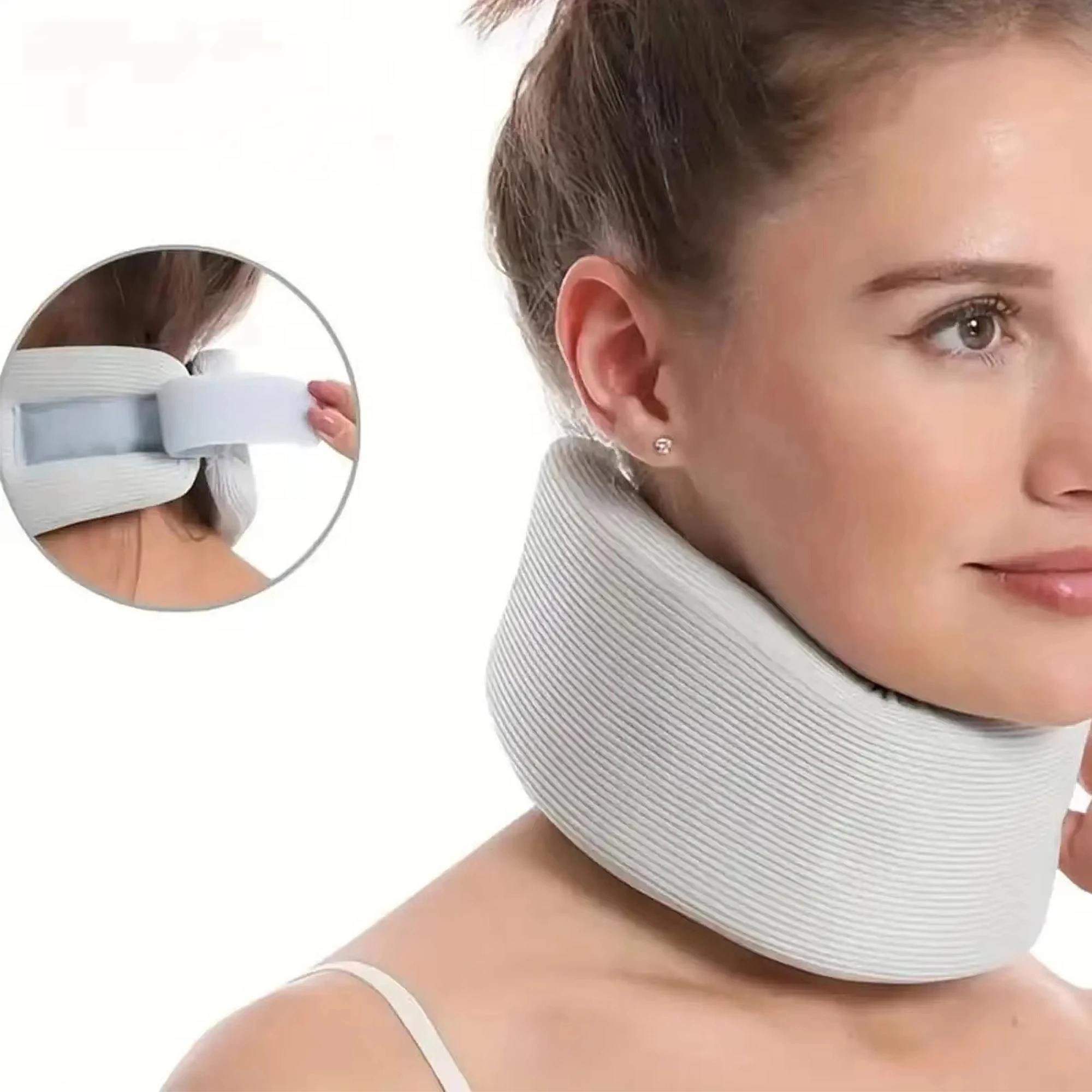 Supporto per il collo Supporto per il collo Supporto per il collo regolabile Protezione per il collo in spugna cervicale per tutore per il collo per il sonno Supporto per il collo traspirante