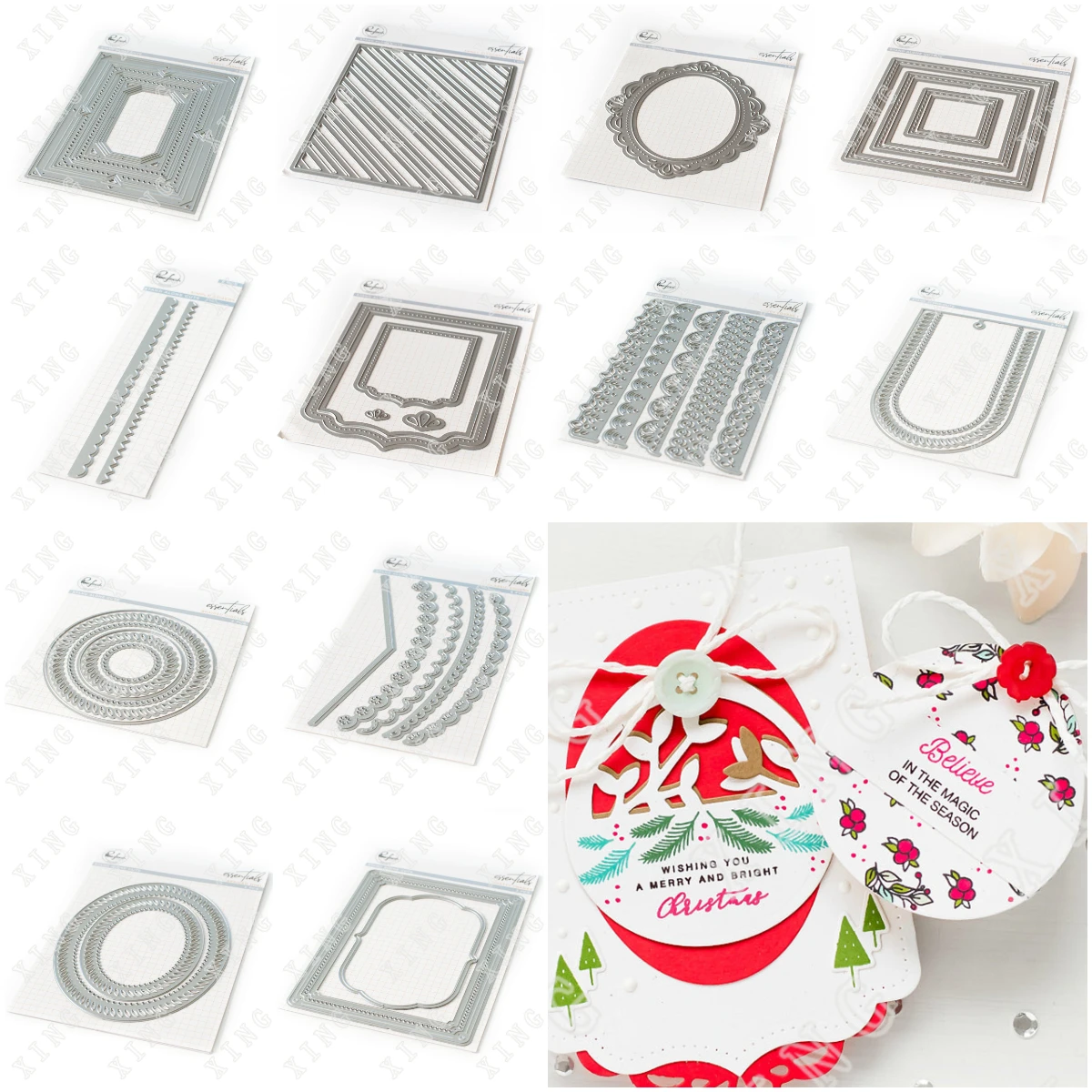 

Fancy Label Pretty Frames Valentine's Day Cutting Dies Craft Make Paper Greeting Card Making Template DIY Handmade 2026 New