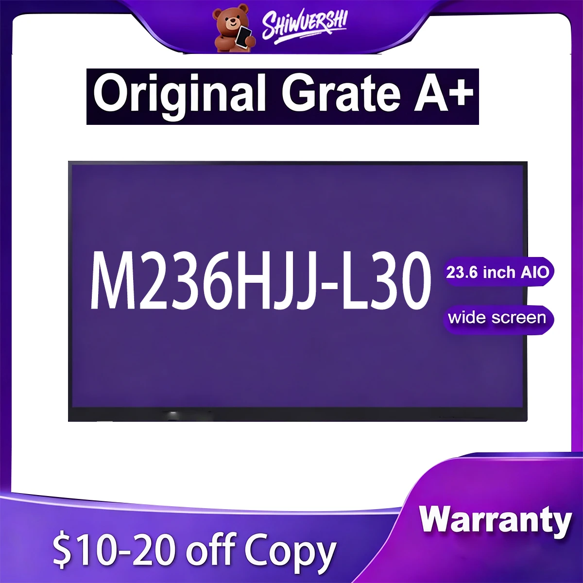 

Original New 23.6 inch M236HJJ L30 M236HJJ-L30 Lcd Display 1920*1080P FHD 60Hz 30pins for All In one Computer