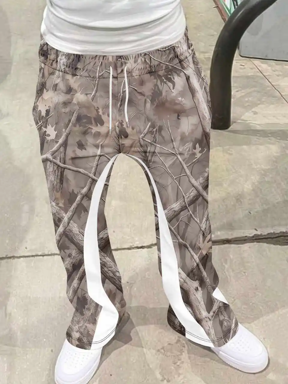 

Y2k Flared Pants Casual Sweatpants Mid Waist Sporty Female Clothes Streetwear Hip Hop Vintage Pants Men Loose 3D Print Trousers