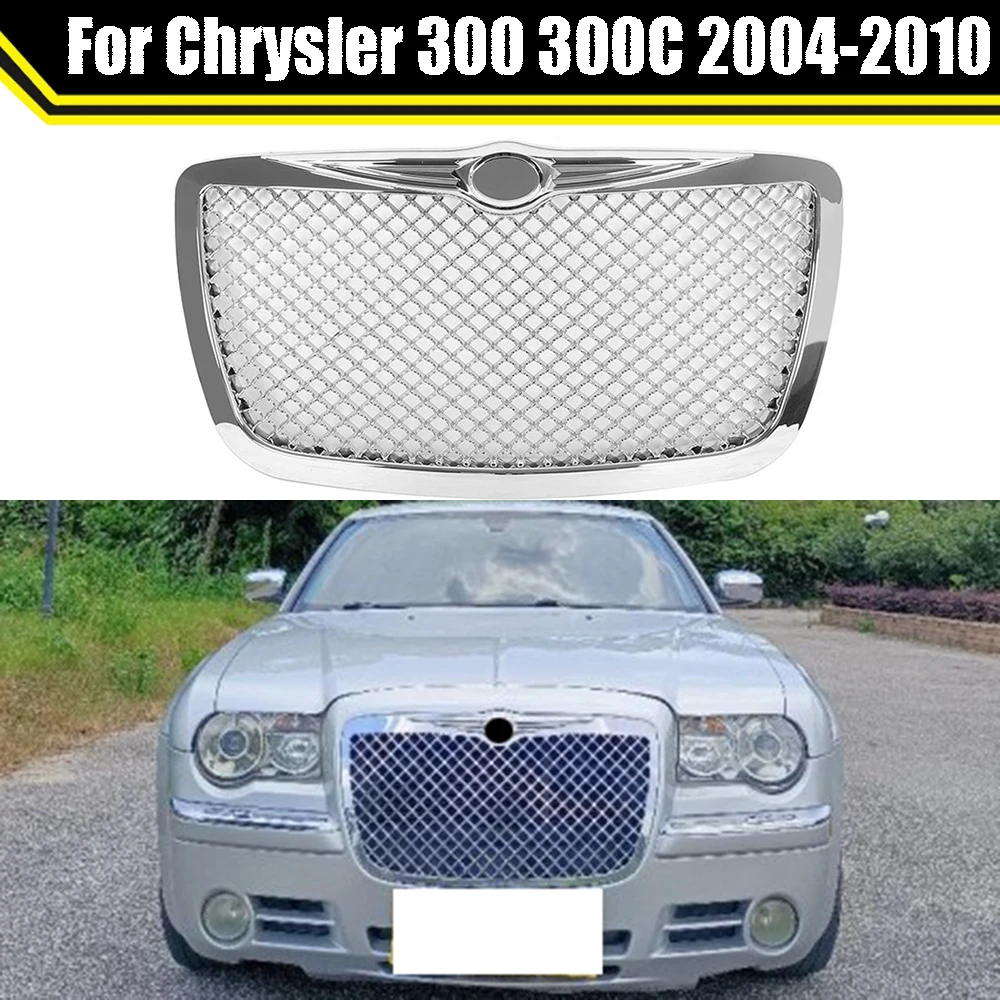 

Front Trim Mesh Cover Bumper Grill Upper Racing Grills Radiator Grille For Chrysler 300 300C 2004-2010 Car Modification Parts