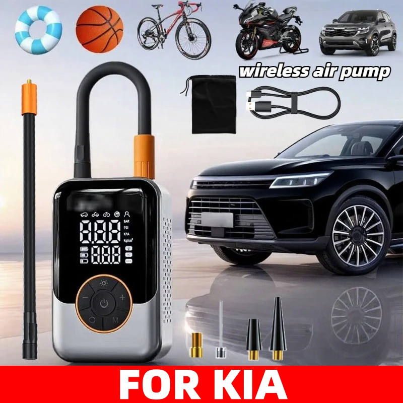 

FOR KIA Portable Wireless Car Inflation Pump Quick Charging High Pressure Air Pump For Motorcycle