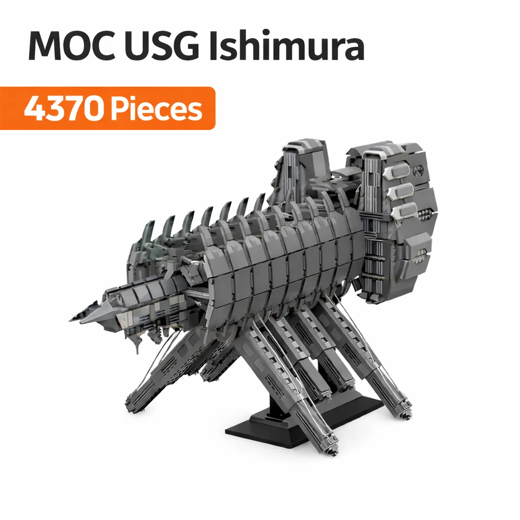 

MOC 4370PCS Sci-Fi Horror Mining Starship Space War Spacecraft Advanced Building Sets Adults Fun Diorama Display Model Toys