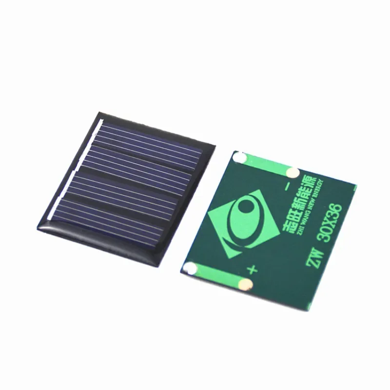 2V Polycrystalline 3*3.6cm Photovoltaic Panel 0.11W Solar DIY Toy Solar Panel Module Outdoor Power Generation