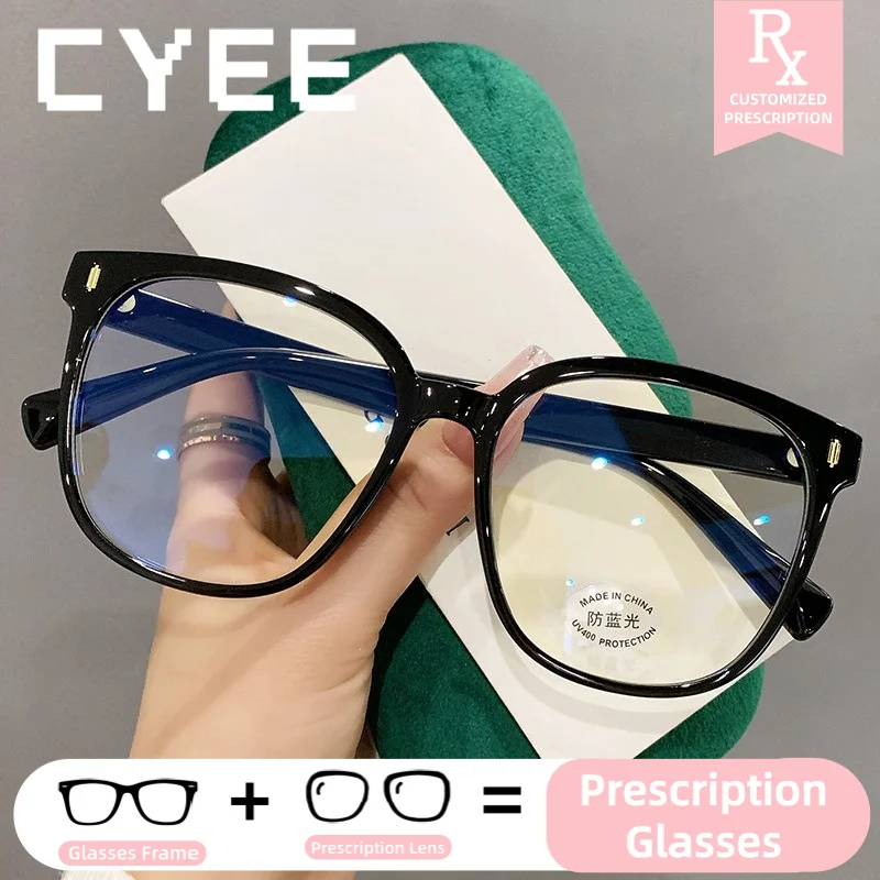 

CYEE Minimalist TR90 Anti Blue Light Progressive Lens Glasses Custom Prescription Optical Eyewear Photochromic Myopia Eyeglasses