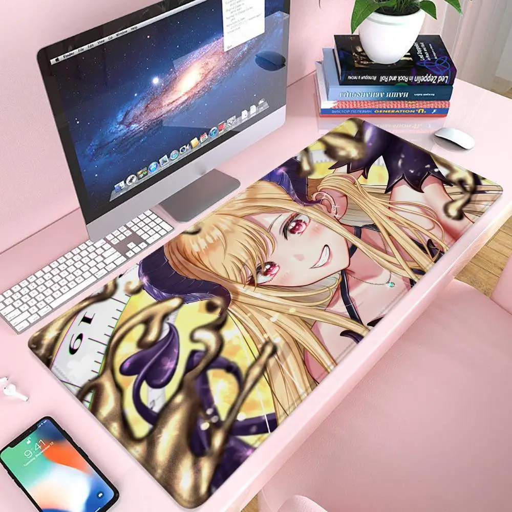 

Коврик для мыши Marin Kitagawa, игровой коврик для мыши 900 × 400, геймерский коврик для мыши Xxl, офисные аксессуары, длинный коврик для клавиатуры, коврик для компьютерного стола