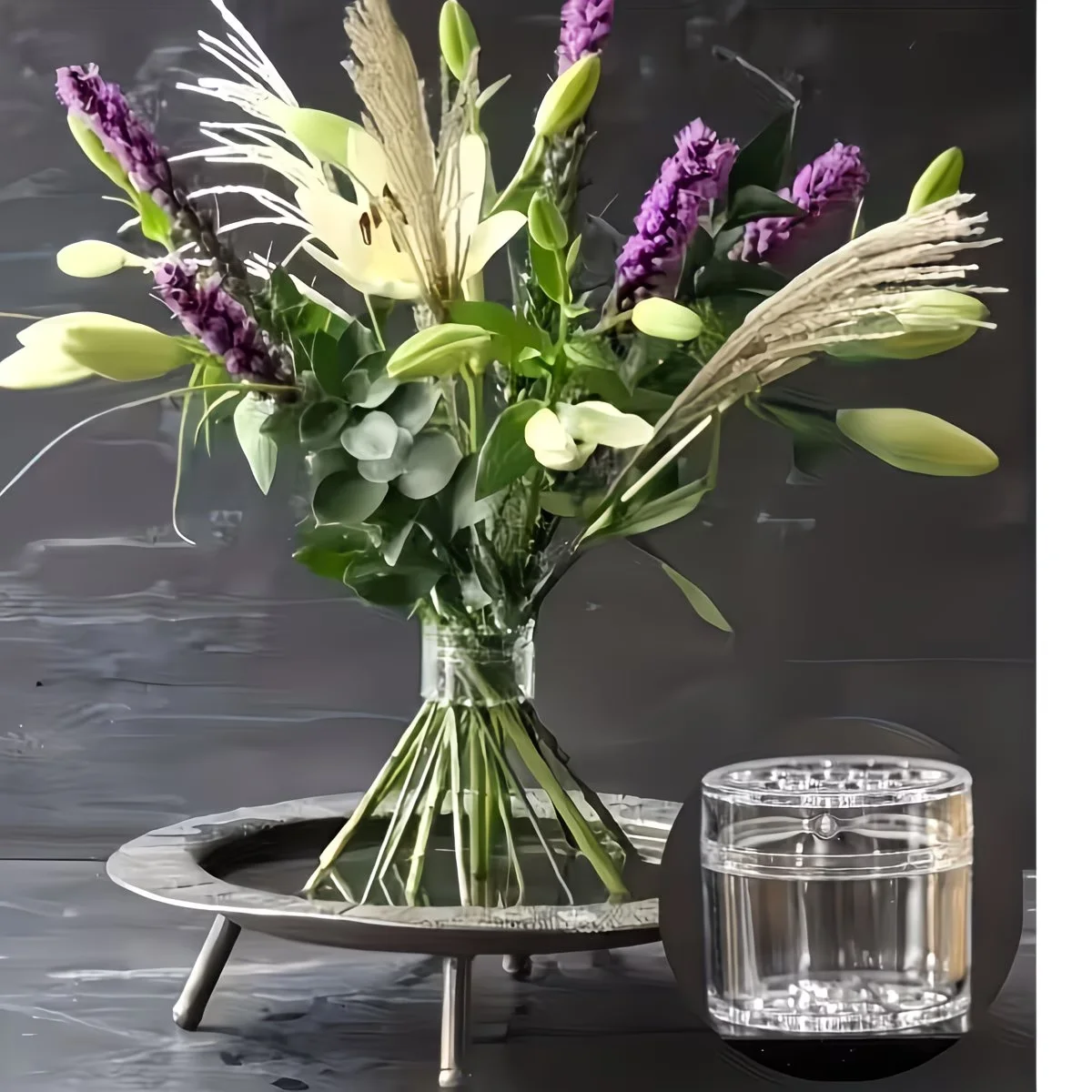2Pcs Multi-Hole Floral Stem Holder Set, Fits Most Vase Sizes, Works for Fresh & Artificial Roses, Ideal for Flower Arrangements - view 3