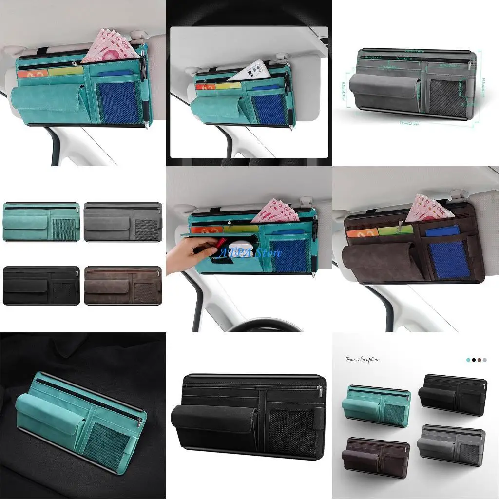 

U13C Sunglass Holder Car Storage Change Keys Receipts Driving License Lipsticks