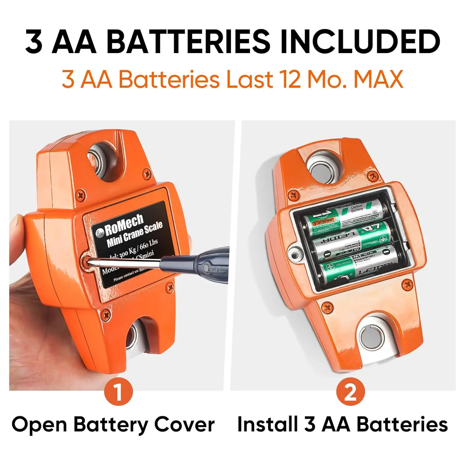 Цифровые подвесные весы 660 фунтов с литым алюминиевым корпусом, портативные мини-крановые весы 300 кг с крючками для фермы, охоты, рыбалки на открытом воздухе