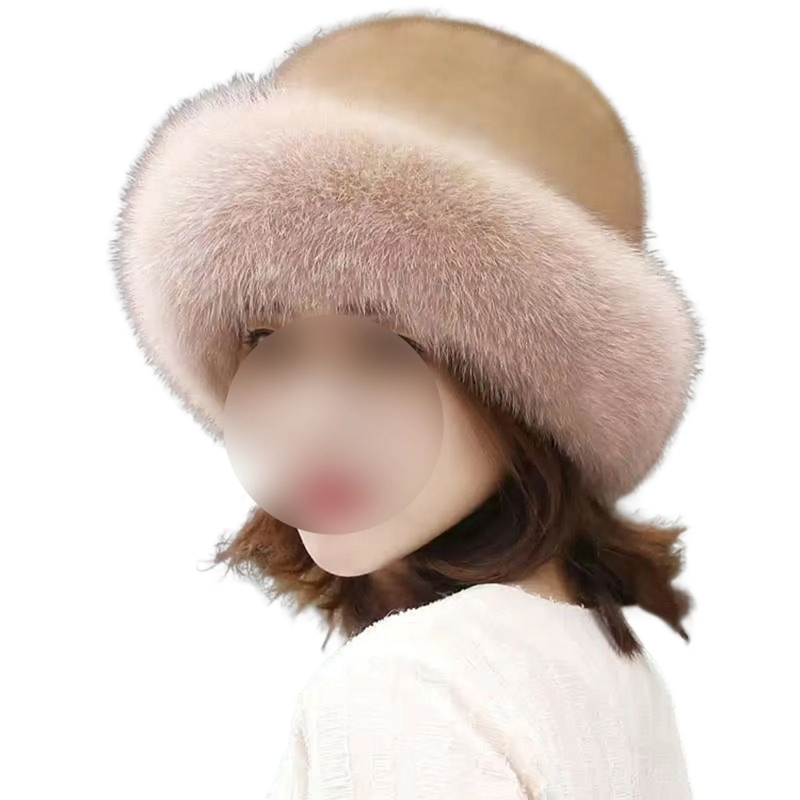 Women's Winter Furry Hat Lightweight & Comfortable Material Hat for Friend Family Neighbors Gift