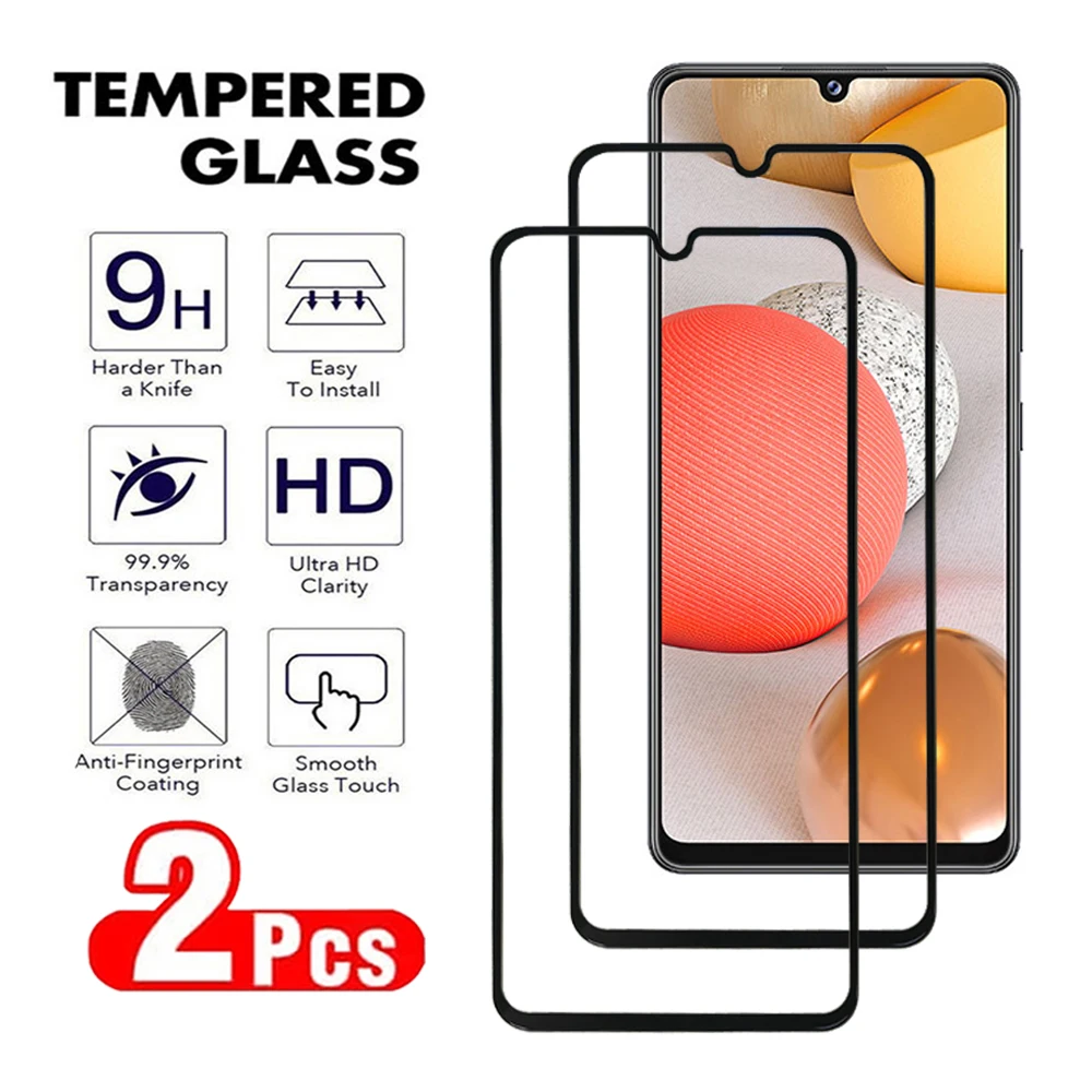 2Pcs Tempered glass For Samsung Galaxy A71 A72 A73 A41 A42 A51 A52 A53 A54 A55 Screen Protector Samsung S10E Note 10 Lite Film