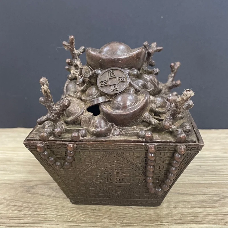 Money Silver Mountain Ingot Fortune Incense Burner Living Room Shop Home Office Table Decoration Ornament