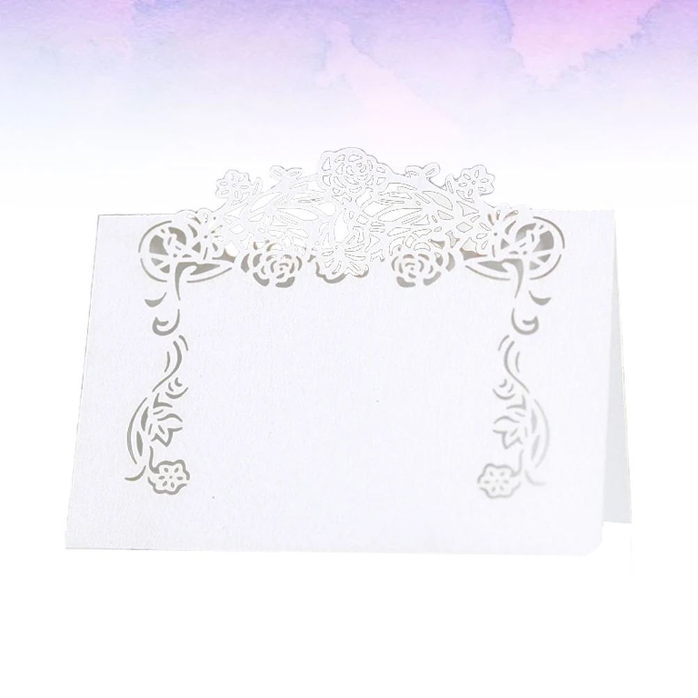 

50 Pcs Dining Table Seat Card Wedding Place Cards for Setting Decorations Name Sign