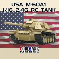 New 1:16 COOLBANK U.S. M60A1 Main Battle Tank Model Remote Control Simulation Tank Electric RC CAR Toys Compatible with Henglong