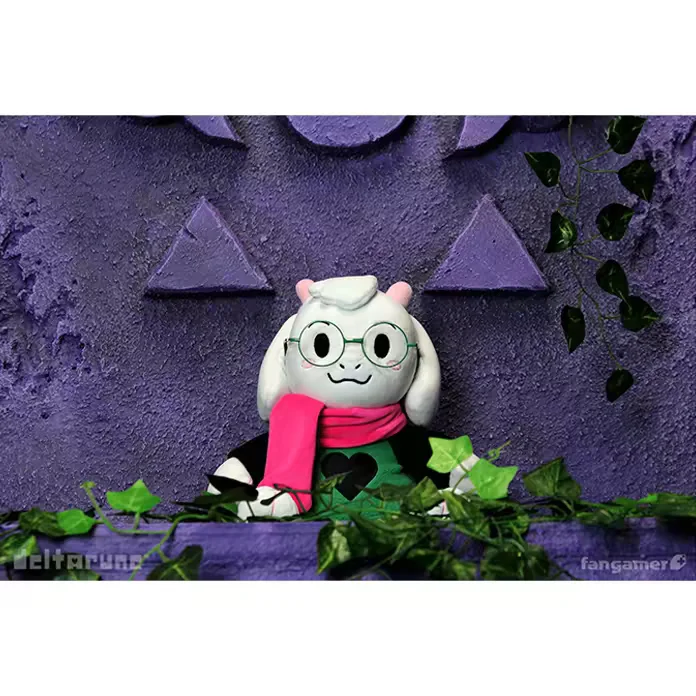 Fangamer Deltarune Ralsei Plush Doll With Glasses Soft Stuffed Game Character Collectible Home Decor Gift   7 inches 17.78cm